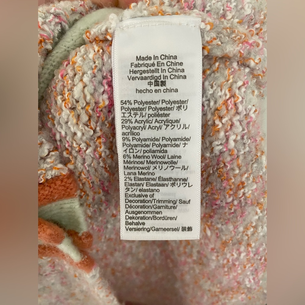 NWOT J. Crew Marled Sweater Lady Jacket Cardigan Ice Pink - Picture 5 of 6